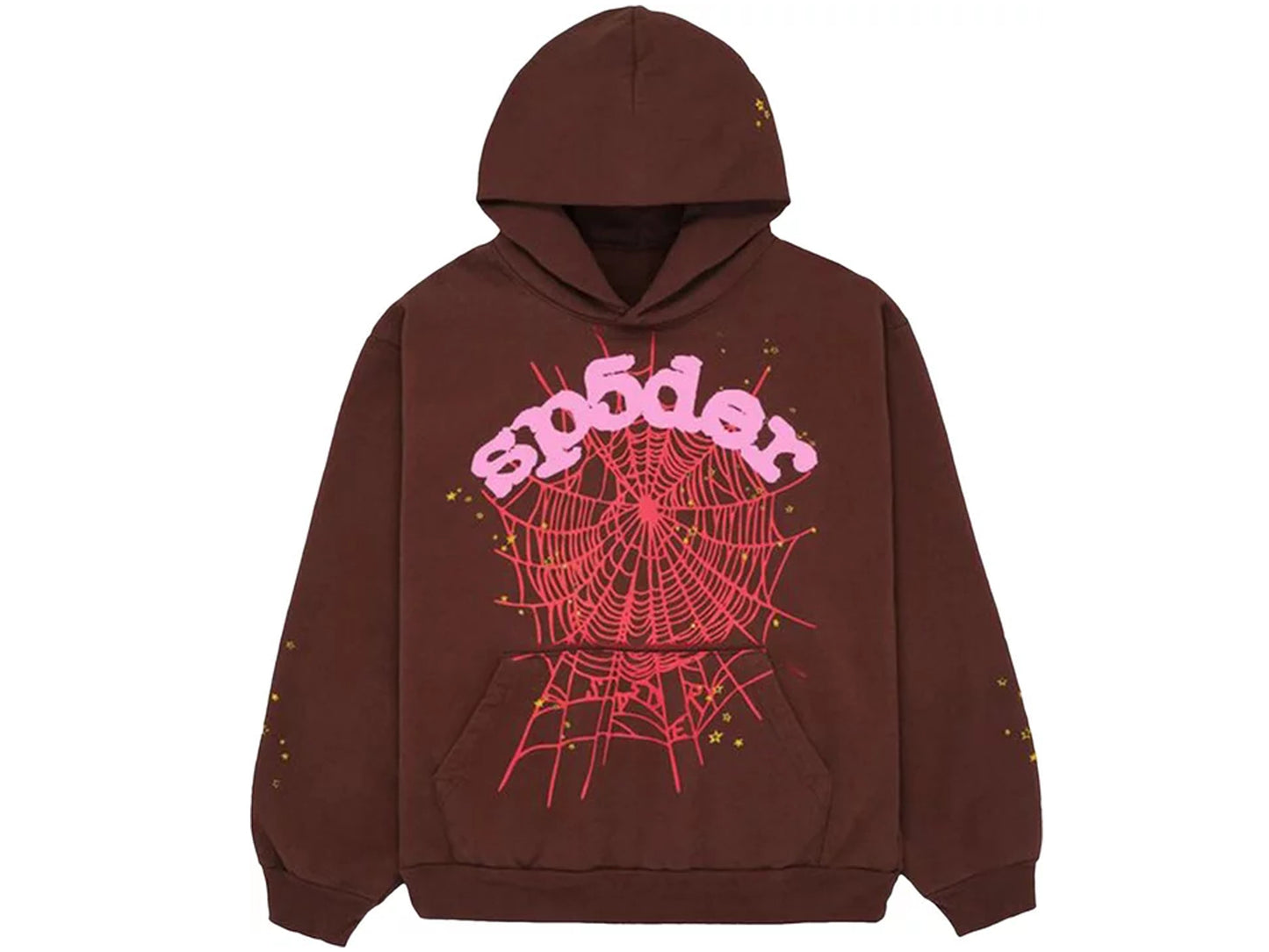 Sp5der Web Hoodie Brown