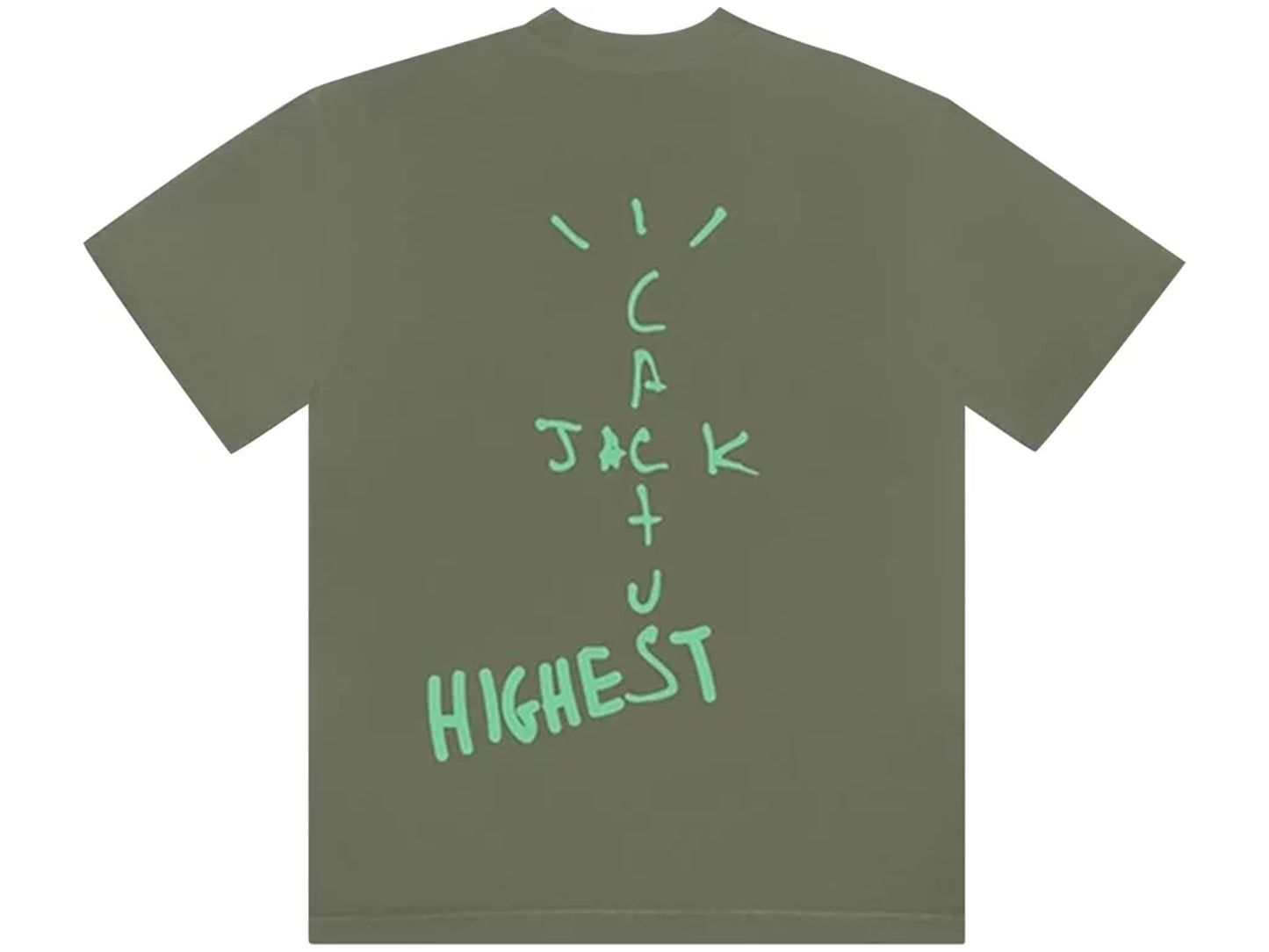 Travis Scott Jordan Cactus Jack Highest T Shirt Olive