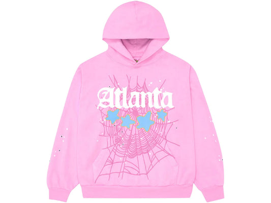 Sp5der Atlanta Hoodie Pink